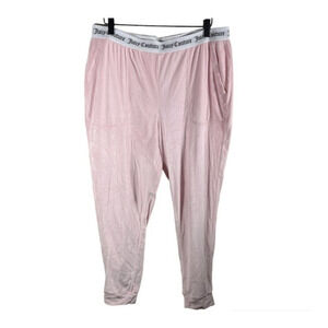 Juicy Couture Womens Pink ‎ XL Joggers Tapered EUC